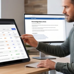 Man at a computer
